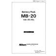NIKON MB-20 Parts Catalog