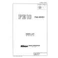NIKON FE10 Parts Catalog